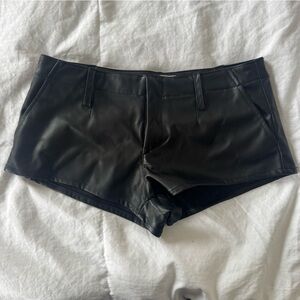 Free People Alessia Vegan Micro Trouser Shorts